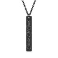 Child Of God Engraved Vertical Bar Necklace